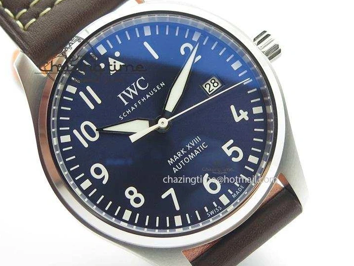 MIROTIME 0409 Mark XVIII Le Petit Prince IW327004 SS Mk Maker Best Edition Blue Dial On Brown Leather Strap A TimelessDesign 7296